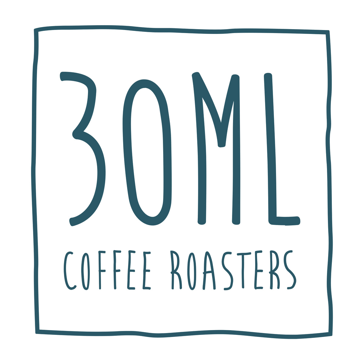 Logo van 30ML Coffee Roasters – Utrechtse koffiebranders met meerdere cafés en webshop voor specialty koffiebonen