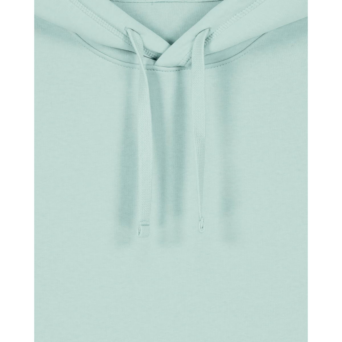 Pasvorm en snit van uniseks hoodie – mintgroen, medium fit voor elke koffie-lover.