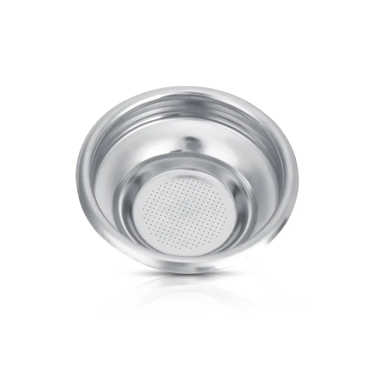 Dubbel 58mm filterbakje met taps toelopende wanden voor espresso extractie
