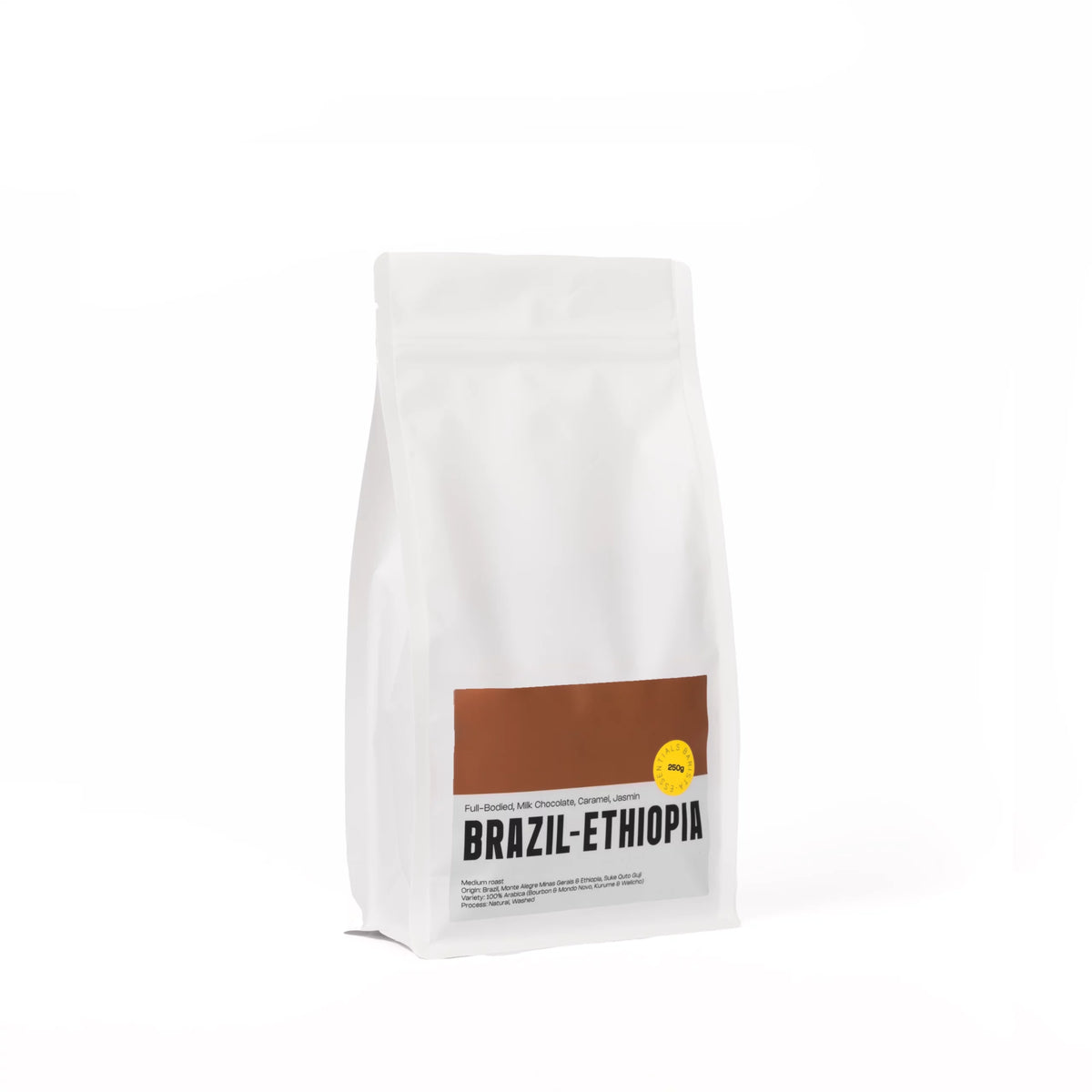 Verpakking Brazilië–Ethiopië koffiebonen van Barista Essentials