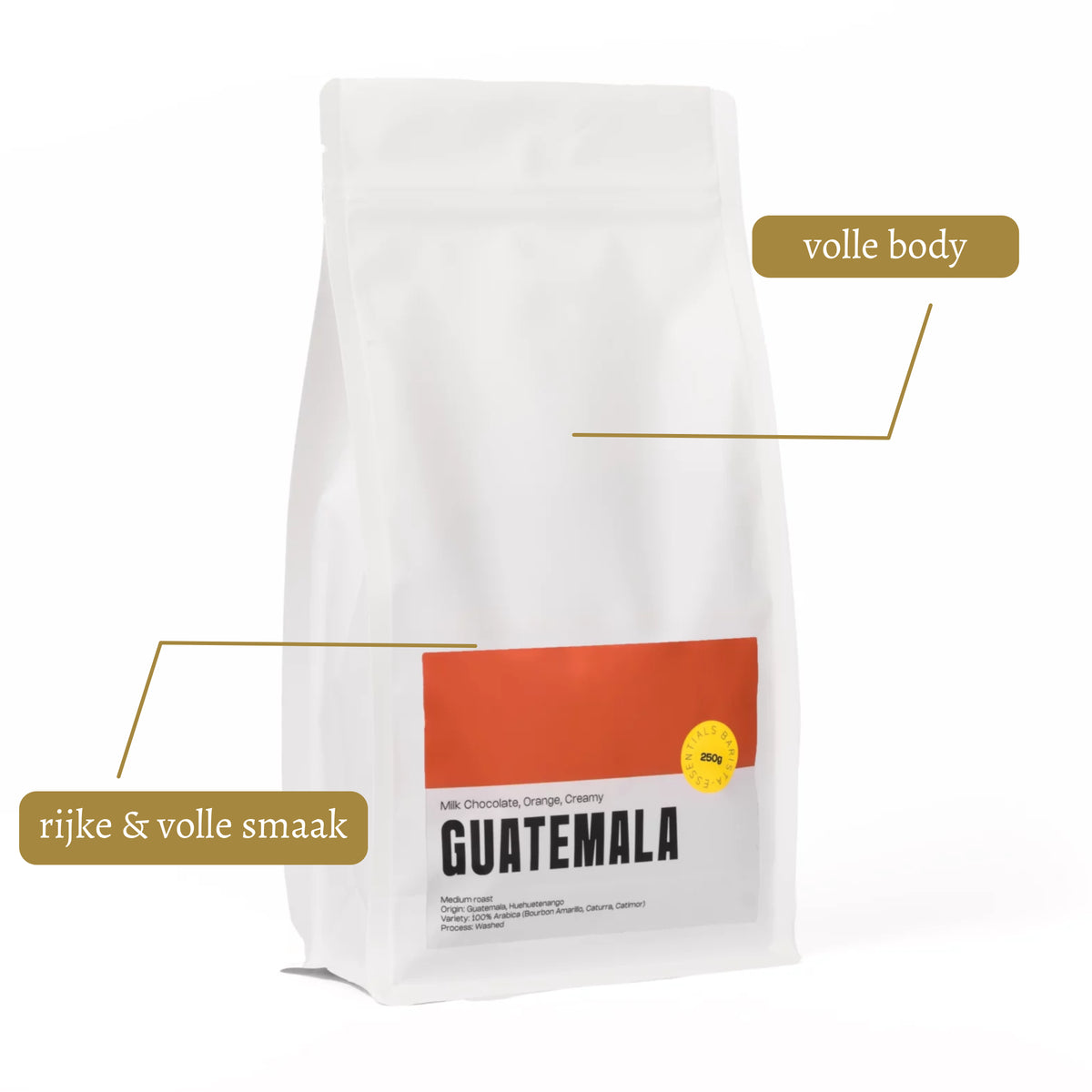 Zacht en mild: Guatemala Koffiebonen met een lage zuurgraad.
