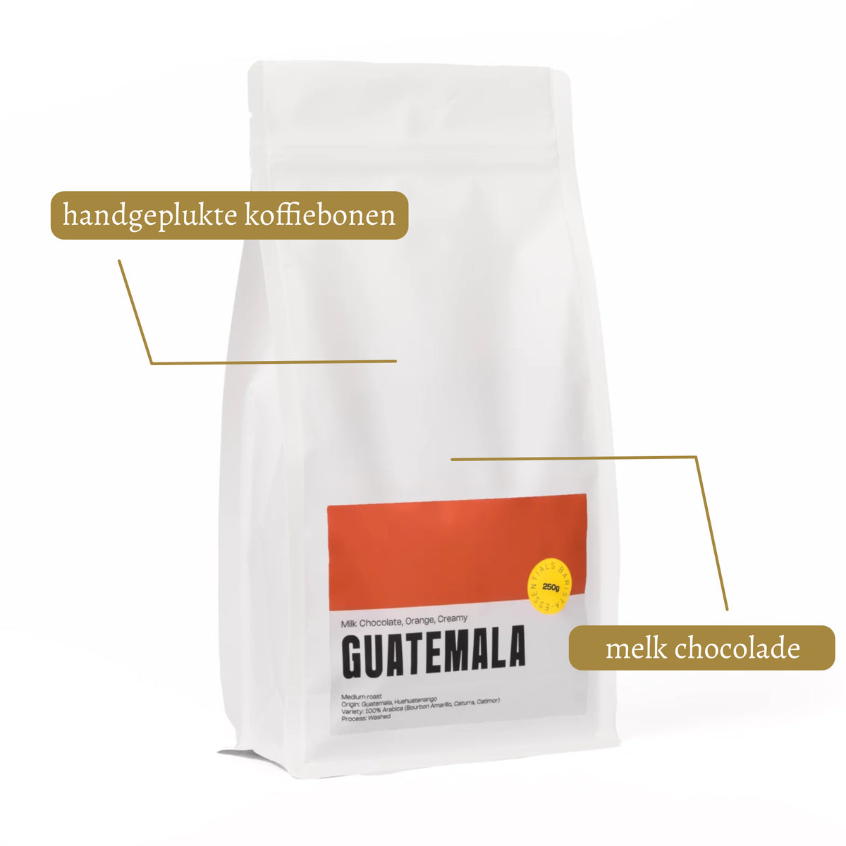 Vers gebrande Guatemala Koffiebonen met een intens aroma.