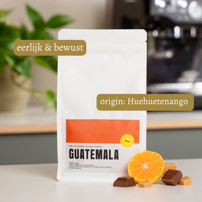 Zakje Guatemala Koffiebonen, 500 gram – ideaal voor dagelijks gebruik.