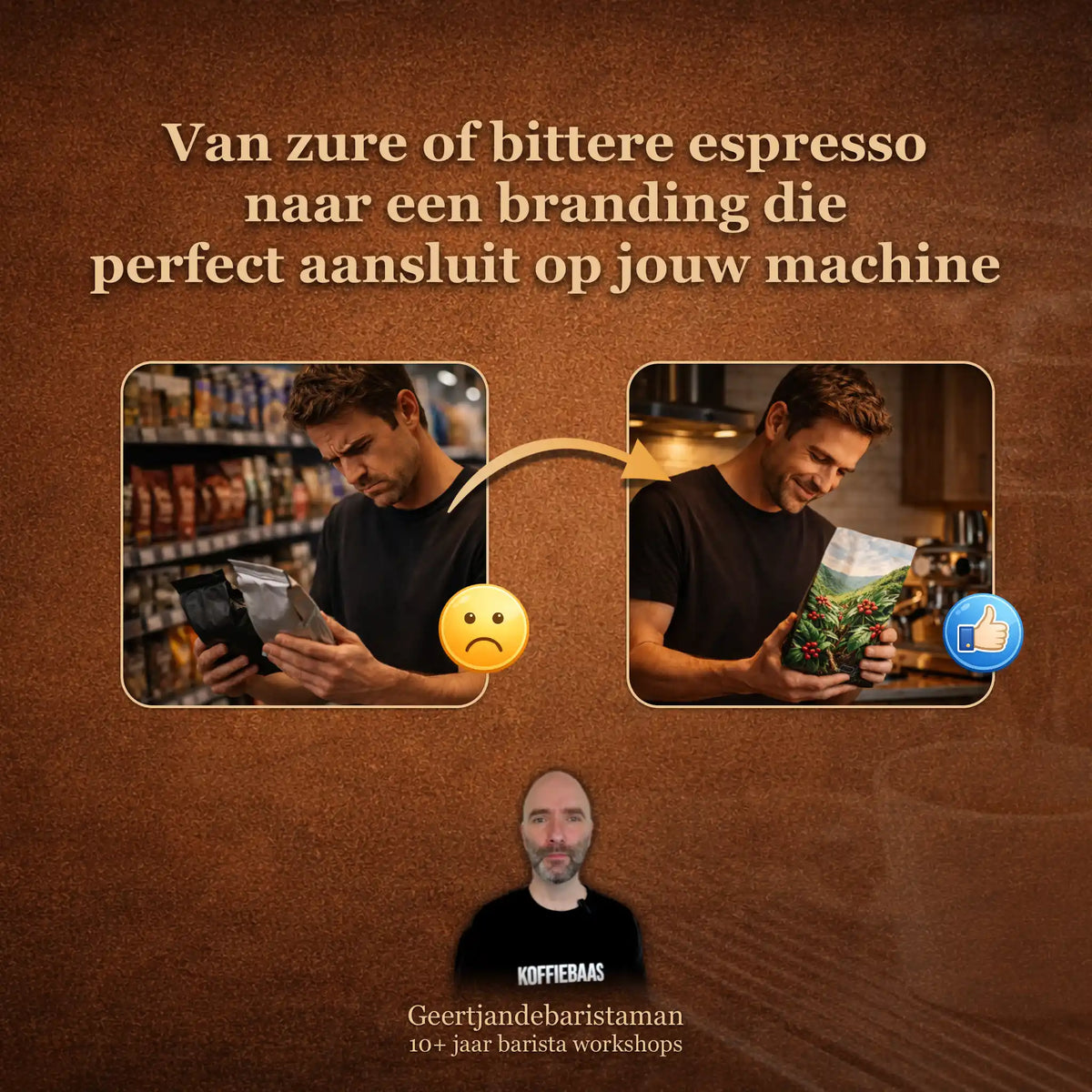 Van zure of bittere espresso naar een branding die perfect aansluit op jouw smaak en espressomachine voor betere koffie