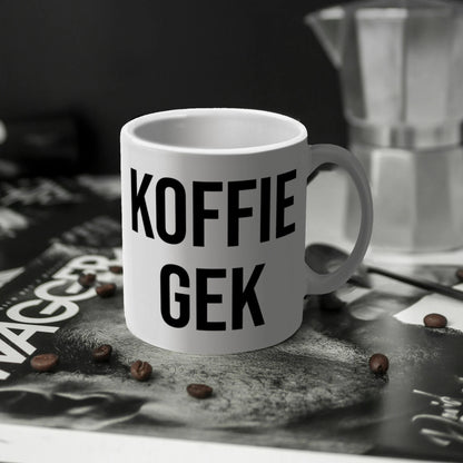 Leuke koffiemok met tekst voor collega’s, vrienden en familie.
