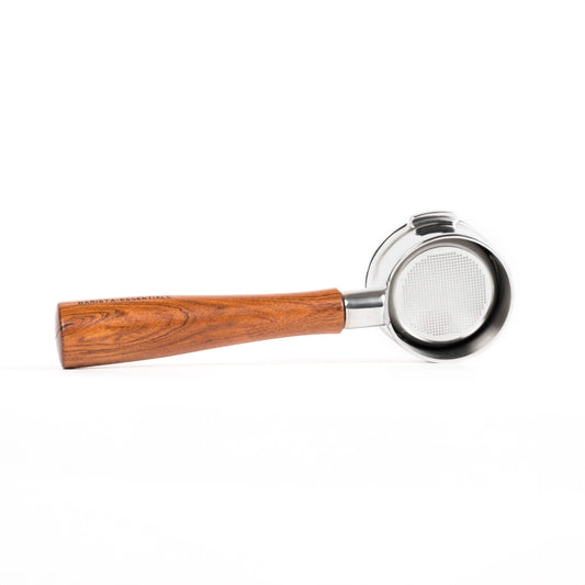 Naked portafilter 58 mm hout voor Sage: los op een witte achtergrond