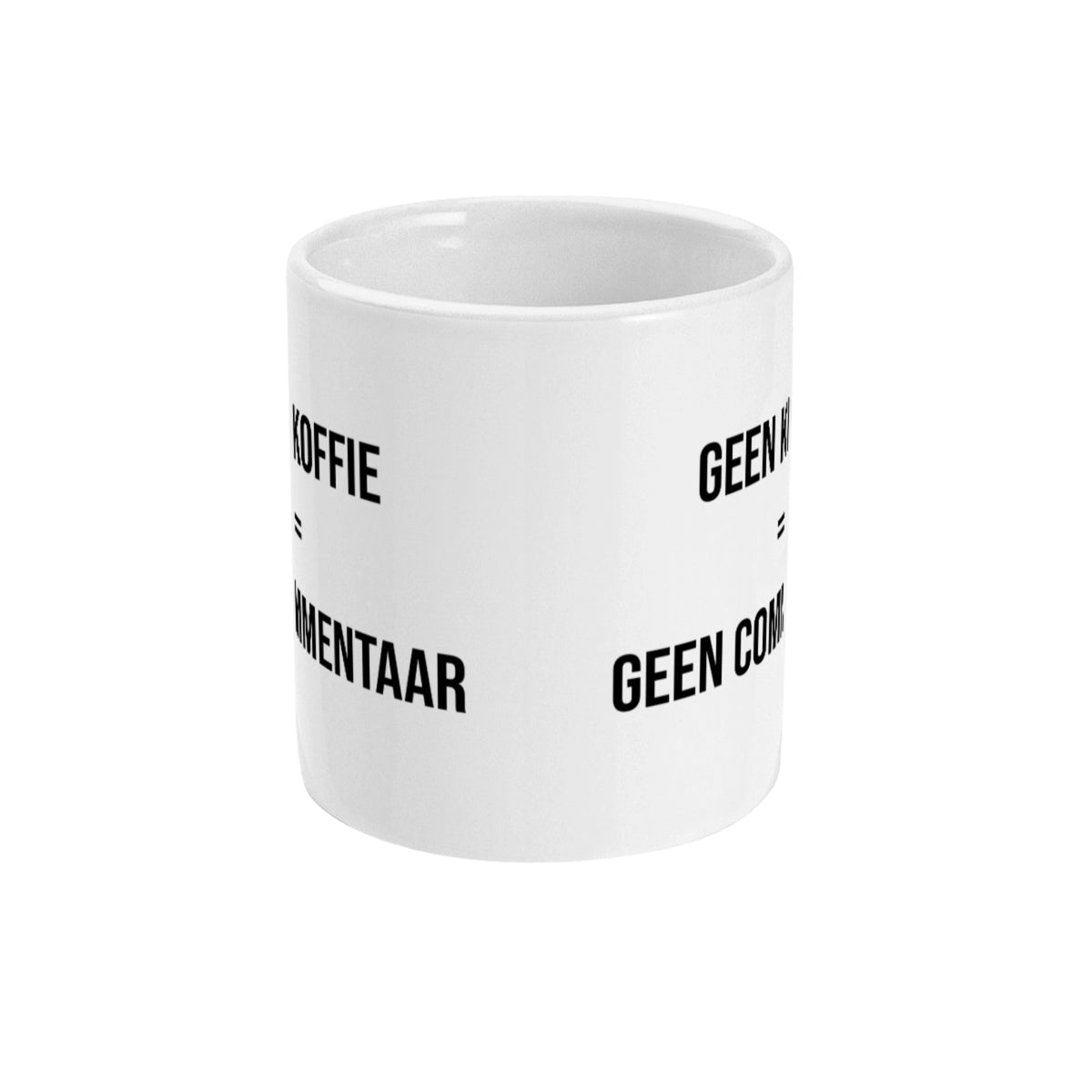 Originele koffiemokken kopen? Deze mok met tekst zorgt voor herkenning én een lach.