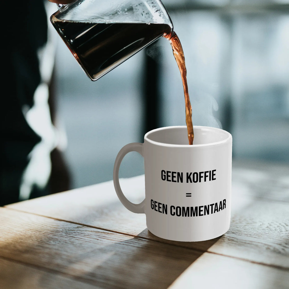 Sarcastische mok van keramiek met tekst voor liefhebbers van droge humor.