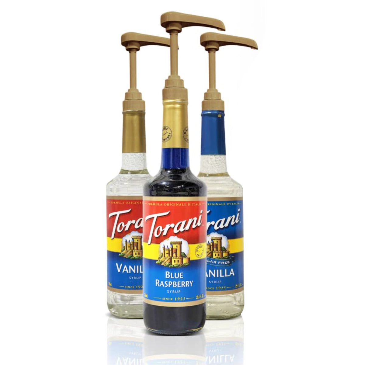 Torani gouden pomp voor siroopflessen van 750ml
