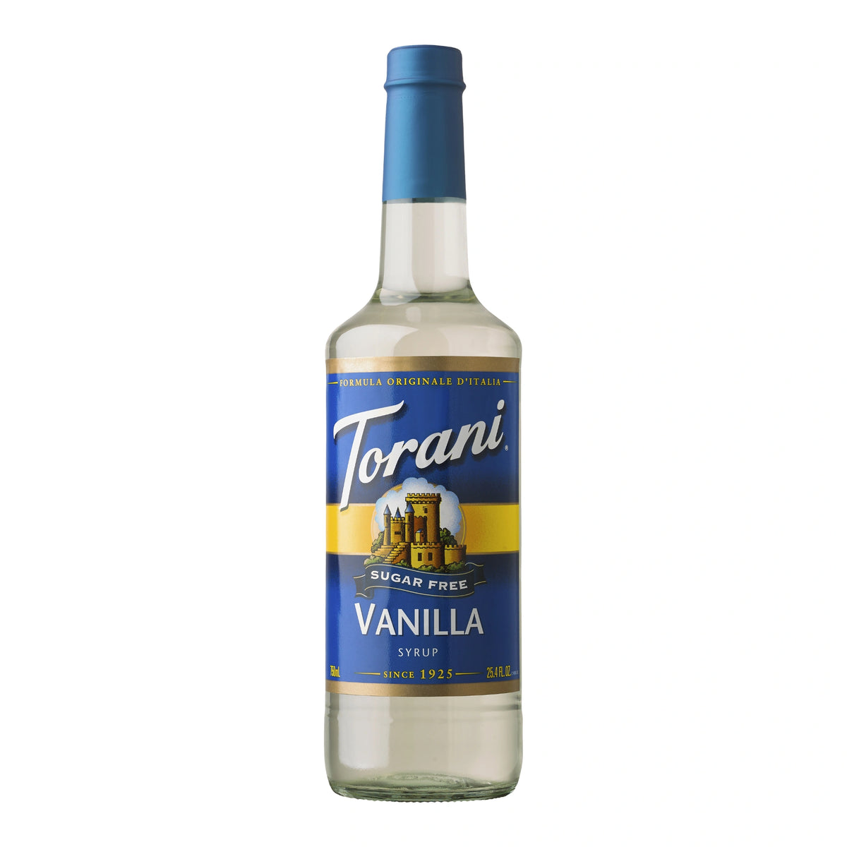 Fles Torani suikervrije vanillesiroop 750ml – de luxe keuze voor koffieliefhebbers die bewust willen genieten zonder suiker