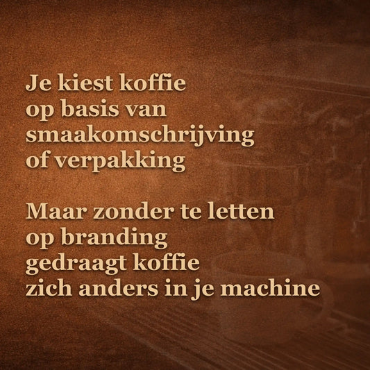 Koffiedrinker kiest koffie op verpakking of smaakomschrijving maar krijgt zure of bittere espresso door verkeerde branding keuze